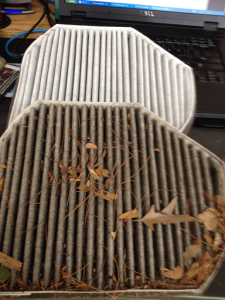 Cabin filters - the air you breath in your car. We recommend changing them at least once every 18 months.